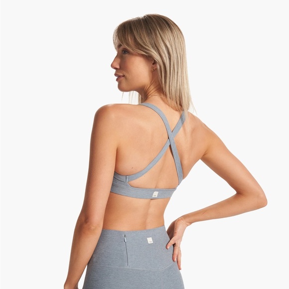 Vuori Other - Vuori Elevation Skinny Strap Bra Blue Gray